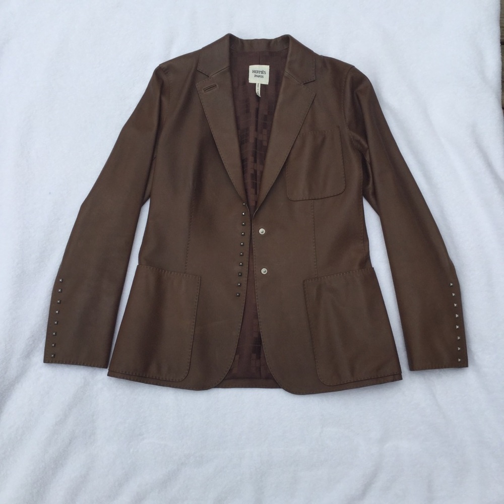 Hermes Paris Leather Jacket NWT